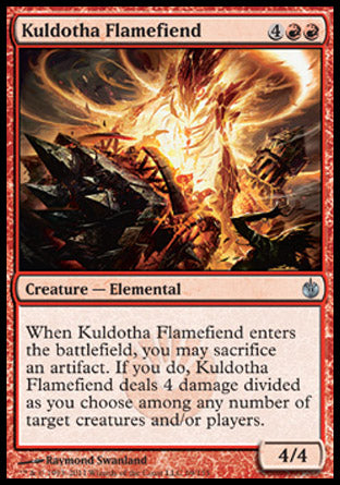 Kuldotha Flamefiend (Mirrodin Besieged) Near Mint Foil