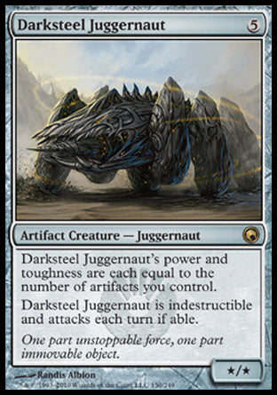 Darksteel Juggernaut (Scars of Mirrodin) Light Play Foil