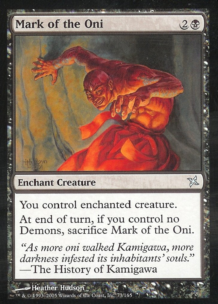 Mark of the Oni (Betrayers of Kamigawa) Near Mint Foil