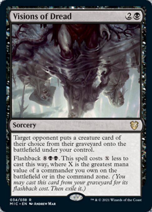 Visions of Dread (Commander 2021 Midnight Hunt) Near Mint