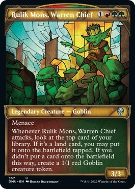 Rulik Mons, Warren Chief (Textured Foil) (Dominaria United) Near Mint