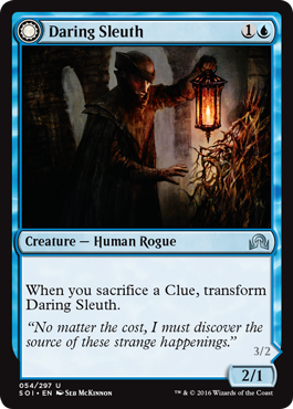 Daring Sleuth (Bearer of Overwhelming Truths) (Shadows Over Innistrad) Near Mint Foil