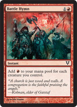 Battle Hymn (Avacyn Restored) Near Mint Foil