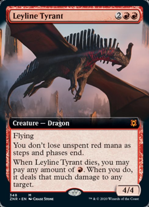 Leyline Tyrant (Extended Art) (Zendikar Rising) Near Mint