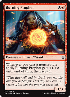 Burning Prophet (War of the Spark) Near Mint Foil