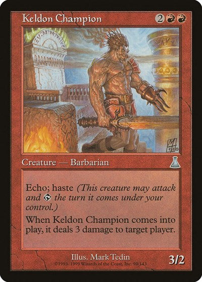 Keldon Champion (Urza's Destiny) Near Mint Foil