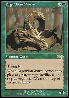 Argothian Wurm (Urza's Saga) Near Mint