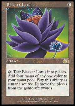 Blacker Lotus (Unglued) Light Play