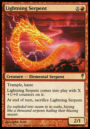 Lightning Serpent (Coldsnap) Near Mint Foil