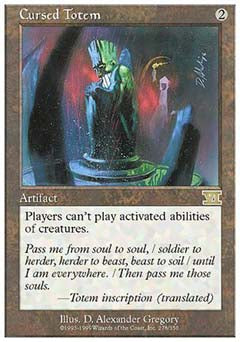 Cursed Totem (Classic 6th Edition) Light Play