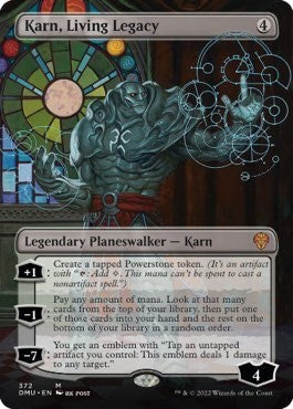 Karn, Living Legacy (Borderless) (Dominaria United) Near Mint Foil