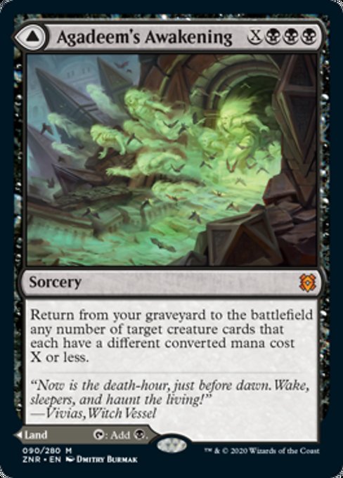 Agadeem's Awakening / Agadeem, the Undercrypt (Zendikar Rising) Near Mint Foil