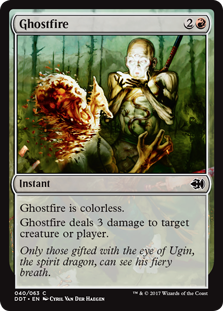 Ghostfire (Duel Decks: Merfolk vs Goblins) Near Mint