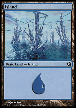 Island (077) (Duel Decks: Elspeth vs Tezzeret) Near Mint