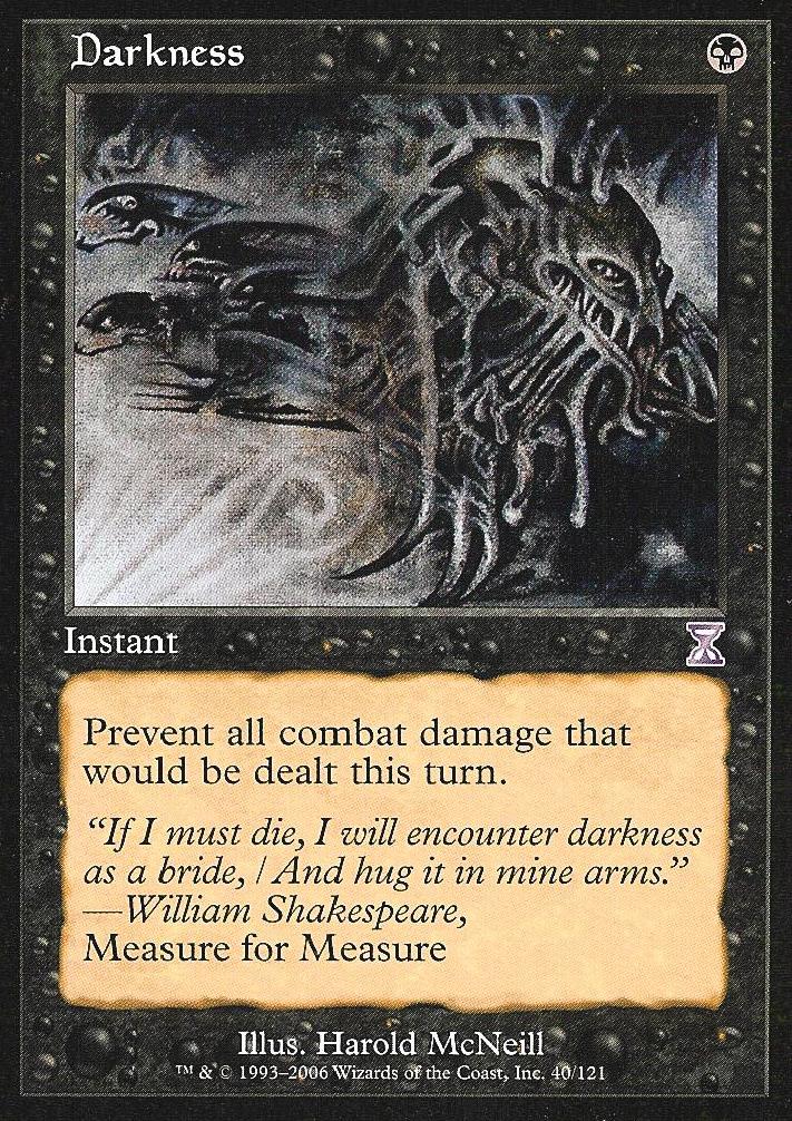 Darkness (Time Spiral Time Shifted) Near Mint Foil
