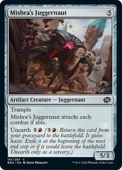 Mishra's Juggernaut (The Brothers' War) Near Mint