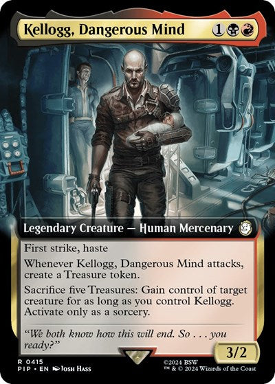 Kellogg, Dangerous Mind (Extended Art) (Universes Beyond: Fallout) Near Mint
