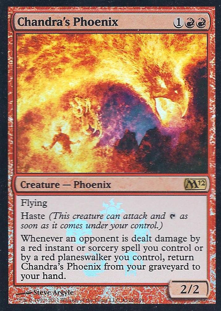 Chandra's Phoenix (2012 Core Set Full Box Promo) (Promotional Cards) Light Play Foil