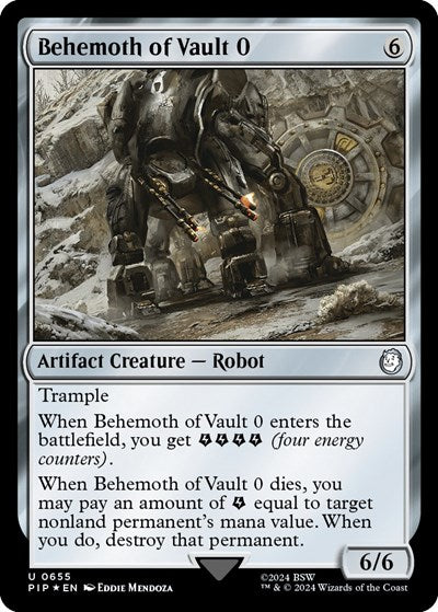 Behemoth of Vault 0 (Surge Foil) (Universes Beyond: Fallout) Near Mint