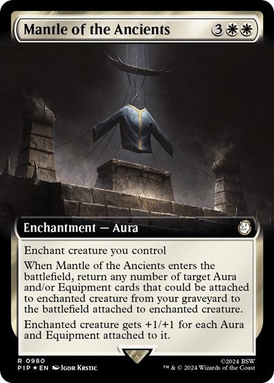 Mantle of the Ancients (Extended Art) (Surge Foil) (Universes Beyond: Fallout) Near Mint