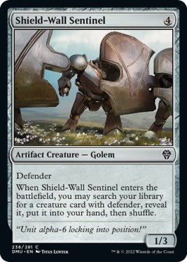 Shield-Wall Sentinel (Dominaria United) Near Mint Foil