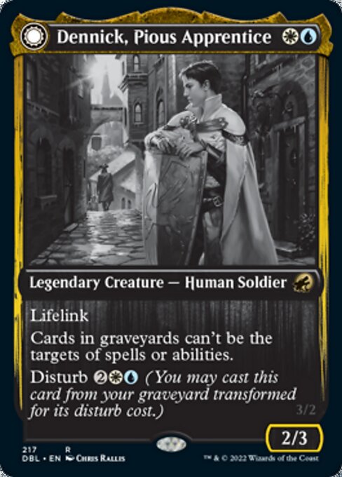 Dennick, Pious Apprentice / Dennick, Pious Apparition (Innistrad: Double Feature) Near Mint