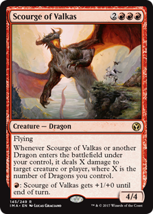 Scourge of Valkas (Iconic Masters) Near Mint