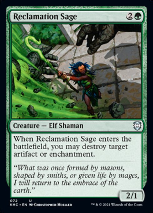 Reclamation Sage (Commander 2021 Kaldheim) Near Mint