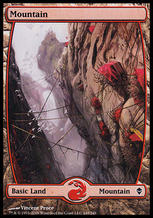 Mountain (245) (Zendikar) Near Mint