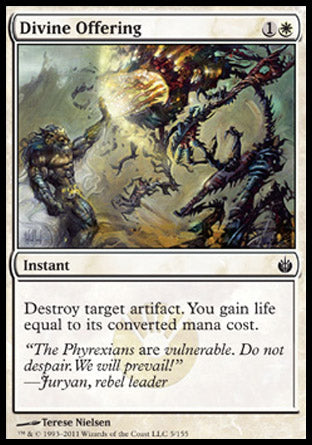 Divine Offering (Mirrodin Besieged) Light Play Foil