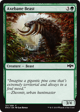 Axebane Beast (Ravnica Allegiance) Near Mint Foil