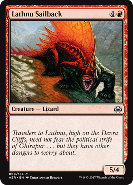 Lathnu Sailback (Aether Revolt) Near Mint