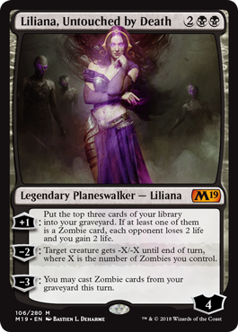 Liliana, Untouched by Death (Magic 2019 Core Set) Near Mint