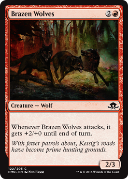 Brazen Wolves (Eldritch Moon) Near Mint