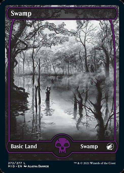 Swamp (272) (Innistrad: Midnight Hunt) Near Mint Foil