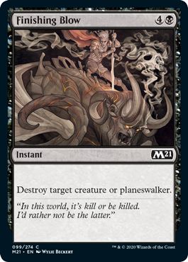 Finishing Blow (Magic 2021 Core Set) Near Mint Foil