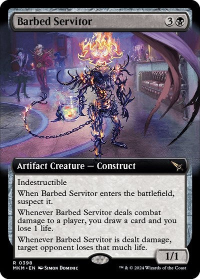 Barbed Servitor (Extended Art) (Murders at Karlov Manor) Near Mint
