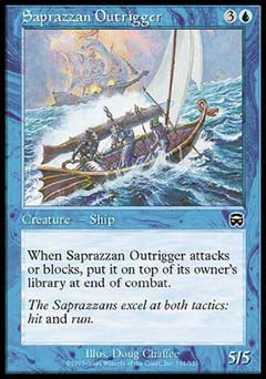 Saprazzan Outrigger (Mercadian Masques) Near Mint Foil