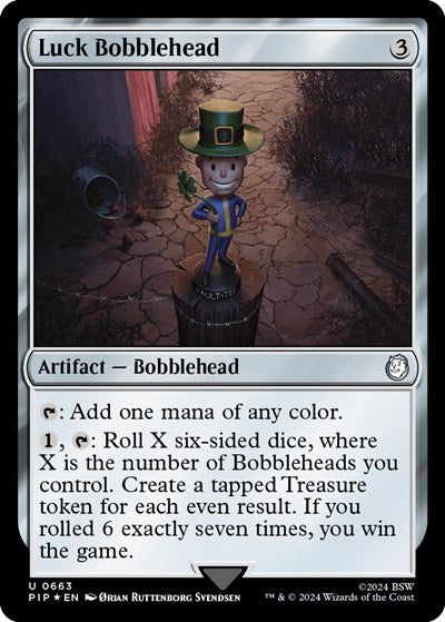 Luck Bobblehead (Surge Foil) (Universes Beyond: Fallout) Near Mint