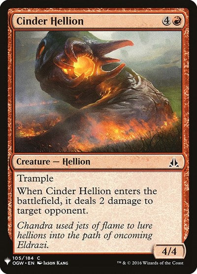 Cinder Hellion (Mystery Booster) Near Mint