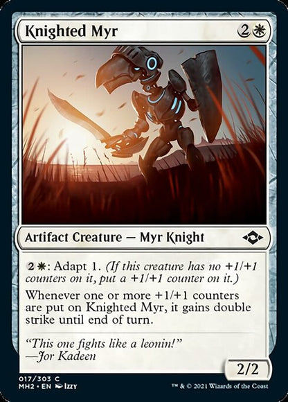 Knighted Myr (Modern Horizons 2) Near Mint