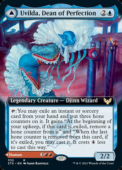 Uvilda, Dean of Perfection / Nassari, Dean of Expression (Extended Art) (Strixhaven) Near Mint