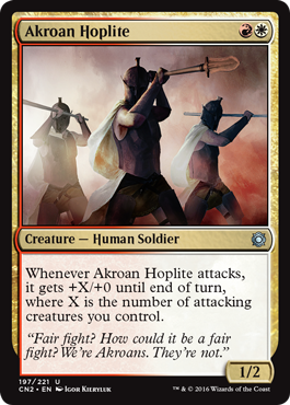 Akroan Hoplite (Conspiracy: Take the Crown) Near Mint