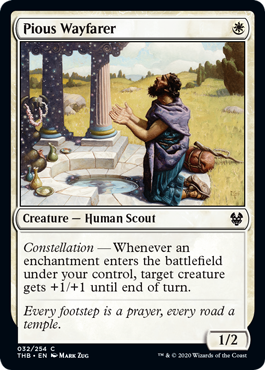 Pious Wayfarer (Theros Beyond Death) Near Mint Foil