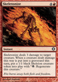 Skeletonize (Shards of Alara) Light Play Foil