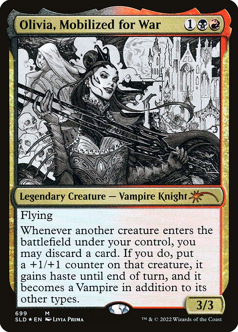 Olivia, Mobilized for War (699 Sketch Showcase) (Secret Lair) Near Mint