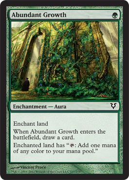 Abundant Growth (Avacyn Restored) Light Play