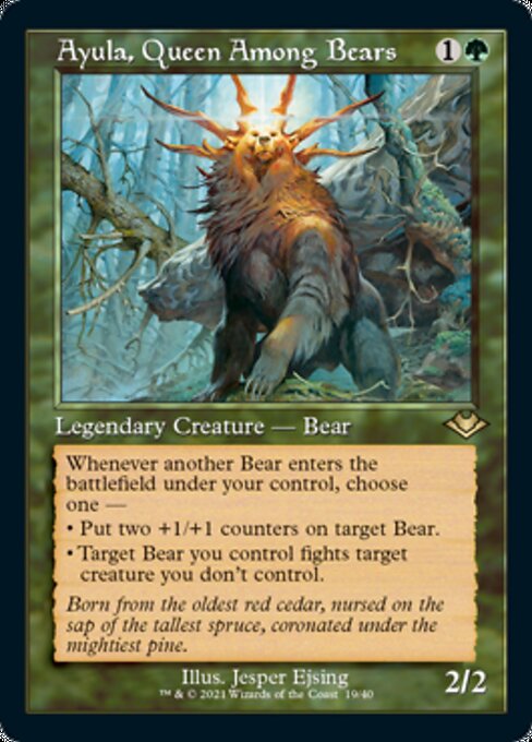 Ayula, Queen Among Bears (Modern Horizons 1 Retro Frames) Near Mint Foil