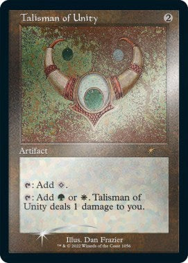 Talisman of Unity (Retro Frame) (Foil Etched) (Secret Lair) Near Mint