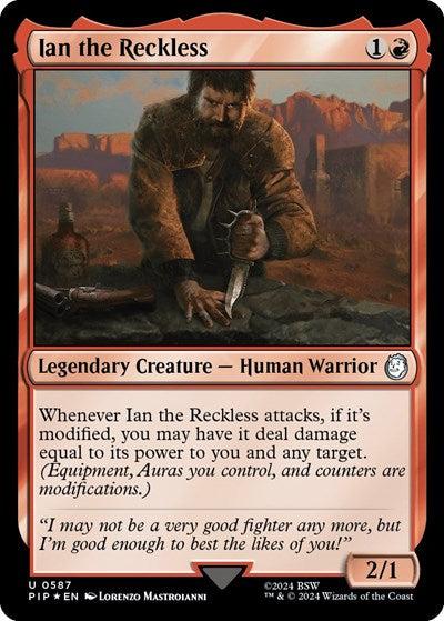 Ian the Reckless (Surge Foil) (Universes Beyond: Fallout) Near Mint